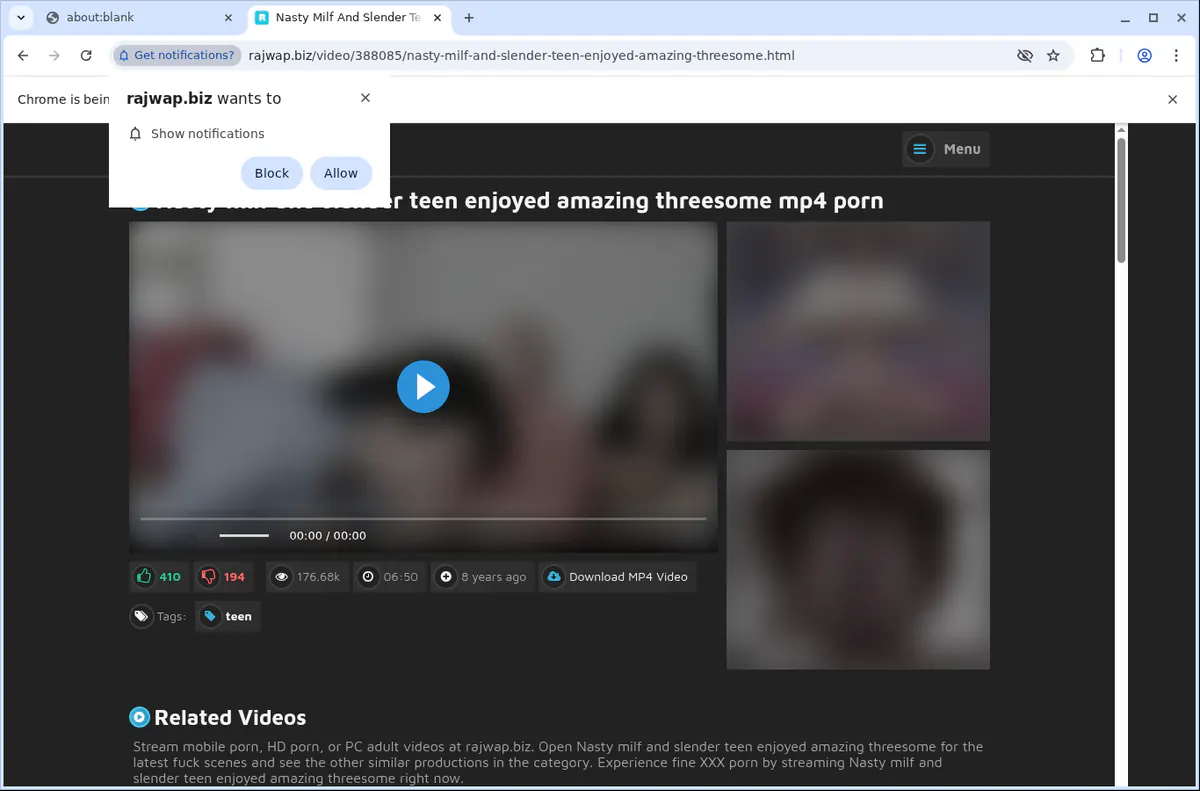 Rajwap Video Downloader browser extension screenshot 5